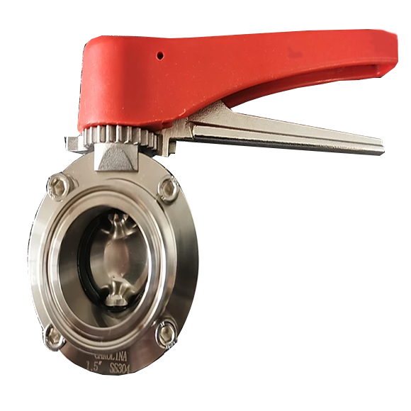Sanitary Butterfly Valve| Plastic Handle | Triclamp 1.5&quot; , 2&quot;